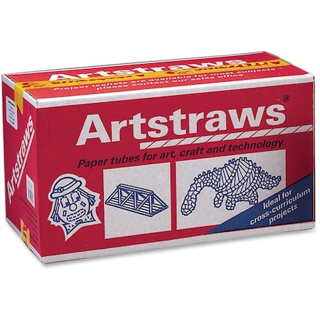 Creativity Street Art Straws Classpack, 1800/BX, White PK PAC9030